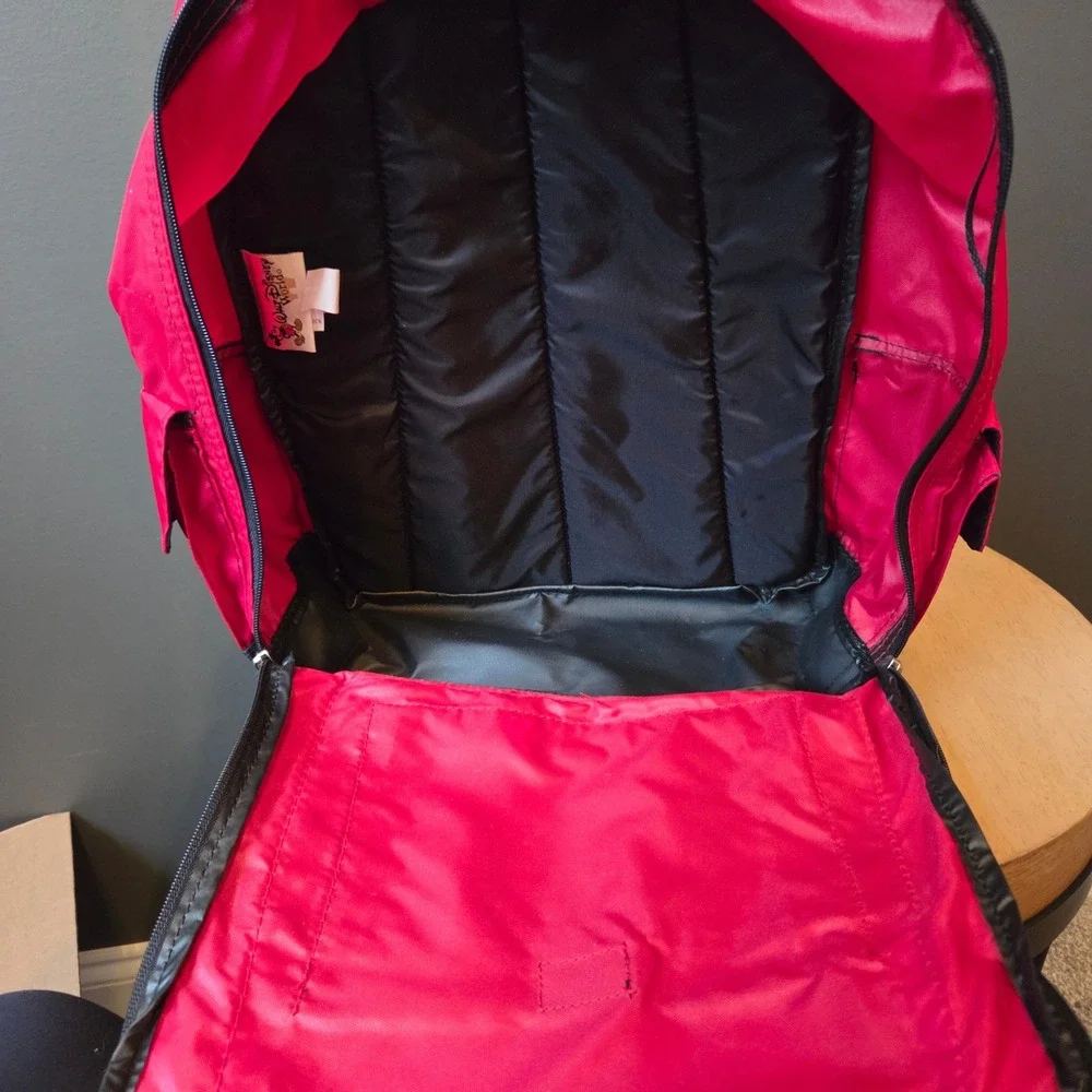 Vintage Walt Disney World Lilo Hula Red Nylon Backpack Disney‎ Parks Travel Bag